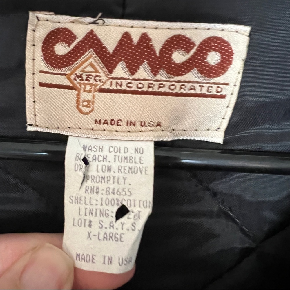 Camco MFG Vintage Insulated Woodland Camo Jacket Corduroy XL - Picture 4 of 10